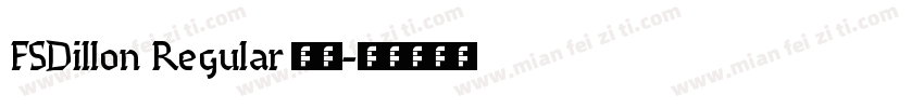 FSDillon Regular 字体字体转换